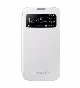 Galaxy S4 i9500 ile Uyumlu S View Cover KılıfBeyaz EF-CI950BWEGWW
