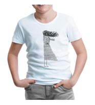 Girl with the Wind Beyaz Çocuk Tshirt