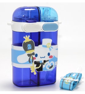 Cinnamoroll Figürlü Çift Bölmeli Pipetli Suluk