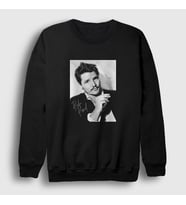Presmono Unisex Siyah Sign Pedro Pascal Sweatshirt 467017tt