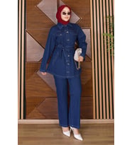 Luna Denim Takım Koyu Mavi 19299