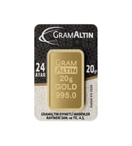 AgaKulche 20 gr 995 24 Ayar İAR Külçe Altın