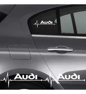 Audi A7 İçin Uyumlu Aksesuar Oto Ritim Sticker 2 Adet 20*9 Cm