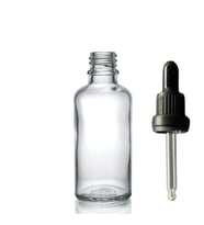 50ml şeffaf cam damlalıklı, 24 adet, Siyah Kapak, Ecza şişesi, Damlalıklı şişe, propolis şişesi, damlatmalı şişe, saç serum şişesi, ecza şişesi