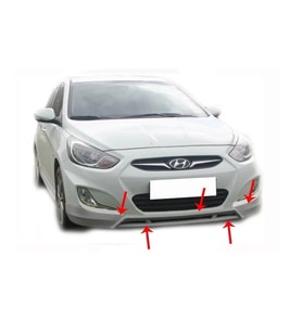 Hyundai Accent Uyumlu Blue Rb Ön Tampon Altı Fiber 2011 Ve Sonrası