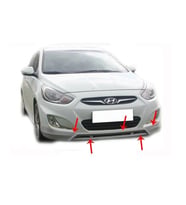 Hyundai Accent Uyumlu Blue Rb Ön Tampon Altı Fiber 2011 Ve Sonrası