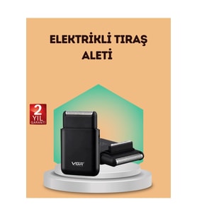 Çift Başlıklı Elektrikli Tıraş Makinesi, Suya Dayanıklı ve Ergonomik Tasarım