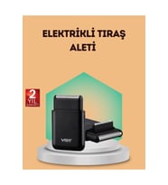 Çift Başlıklı Elektrikli Tıraş Makinesi, Suya Dayanıklı ve Ergonomik Tasarım