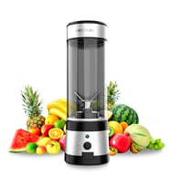 WanderlustMix USB Şarjlı Taşınabilir Smoothie Blender 400 ml Kablosuz, Titanyum Bıçak