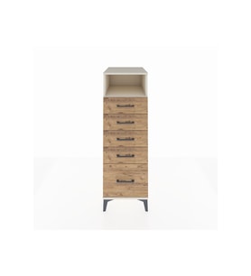 Kronos Dolap Tek Raflı 5 Çekmeceli 44x59x134 Aytaşı-Çam