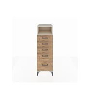 Kronos Dolap Tek Raflı 5 Çekmeceli 44x59x134 Aytaşı-Çam