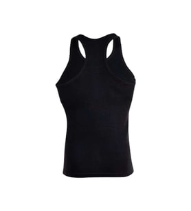 Ceylanoğlu C025 Erkek Penye Ribana 2'li Spor Atlet - Beyaz - XXL (Siyah)
