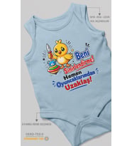 Beni sinirlendirme! Mesajlı Sıfır Kollu Bebek Body %100 Pamuk