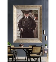 Gümüş Çerçeveli Atatürk Tablo za65