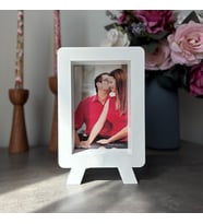 Dekoratif Görünümlü Çerçeve Kişiye Özel 10x15 (Beyaz)