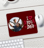 Babalar Gününe Özel Kişiye Özel Fotoğraflı Resimli Mouse Pad 23x19cm Fare Altlığı Kaydırmaz Taban T2