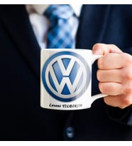 Kişiye Özel Wolkswagen Logo Baskılı Kupa