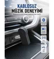 Lexroo Kablosuz Bağlantı ile Müzik ve Görüşme Araç Kiti