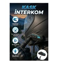 BT22 Kask Bluetooth Kulaklık 5.0 Motosiklet Intercom Konuşma ve Müzik Dinleme Özellikli Su Geçirmez