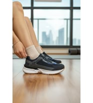 Enoch Erkek Yükske Taban Spor Ayakkabı Sneaker Kauçuk Tabanlı Yürüyüş ve Koşu Modeli