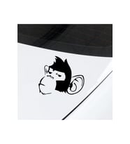 Maymun Kafası Tasarım Karikatür Oto Sticker 10*10 Cm