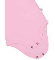 Civil Baby Düz Renkli Uzun Kol 0-1 Ay Çıtçıtlı Badi - Mavi 1-3 Ay (Pembe)