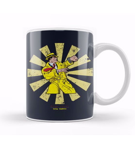 Dick Tracy Retro Japanese Kupa Bardak Porselen