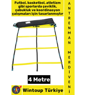 #AntrenmanMalzemesi Futbol Basketbol Spor Koordinasyon Çabukluk Çantalı Antrenman Merdiveni 4 Metre