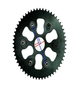 250 Yuki İzci Arka Dişli 428-56T İç 45X6 Takozlu Ind Öm