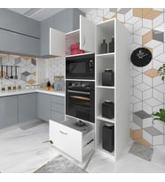 Kenzlife fırın dolabı makbule byz 180*90*56 mutfak çekmeceli ayaklı banyo kiler ofis