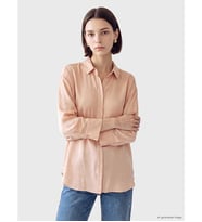 LCW Modest Pembe Oversize Kadın Gömlek Tunik