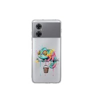 Redmi Note 11R ile Uyumlu Splash Bukalemun Tasarımlı Şeffaf Silikon Kılıf