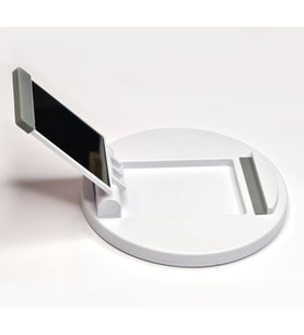 Lexroo TeknolojikReyon Sabitleyici Telefon Tablet Tutucu Stand Aynalı Açılır Kapanır Kapaklı (beyaz)