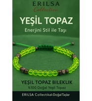 Sertifikalı Fasetli Terahertz - Neon Yeşil Kuvars Doğal Taş Bileklik İnce Model – Zarif ve Şık (Çok Renkli)
