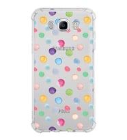 PrintiFy Samsung Galaxy J7 2016 Uyumlu Water Color 6 Baskılı Şeffaf Köşe Korumalı Antişok Kılıf
