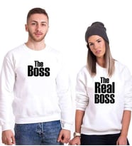 Tshirthane Boss Realboss Sevgili Kombinleri Sweatshirt Kombini (Tek Ürün Fiyatıdır.)