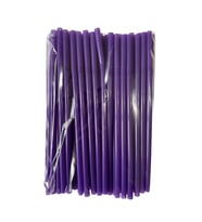 Omeyva Körüklü Mor Kalın Kokteyl Buzlu Soğuk İçecek Pipet - 22 Cm. - 8 mm. -100 Adetlik Paket