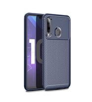 Honor 20 Lite Kılıf Esnek Soft Karbon Tasarım Legion Serisi (Lacivert)