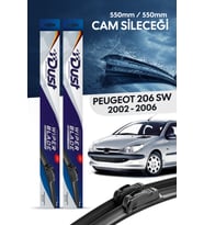 Peugeot 206 sw Silecek Takımı 2002-2006 Uyumlu 550MM/550MM
