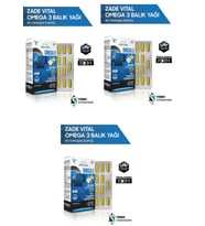 Zade Vital Omega 3 Premium Genel 45 Kapsül - 3 'lü Paket