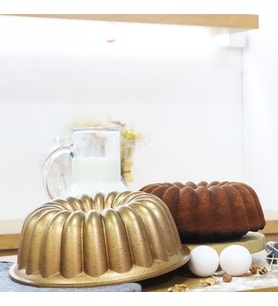 Serenk Fun Cooking Arya Alüminyum Döküm Granit Kaplama Kek Kalıbı - 25 cm Yanmaz ve Yapışmaz Yüzey