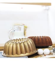 Serenk Fun Cooking Arya Alüminyum Döküm Granit Kaplama Kek Kalıbı - 25 cm Yanmaz ve Yapışmaz Yüzey