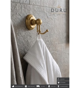 BANYO İKİLİ BORNOZ ASKILIĞI MAT GOLD PRİNÇ