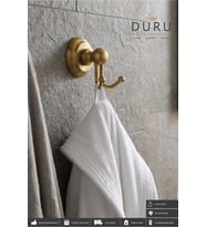 BANYO İKİLİ BORNOZ ASKILIĞI MAT GOLD PRİNÇ
