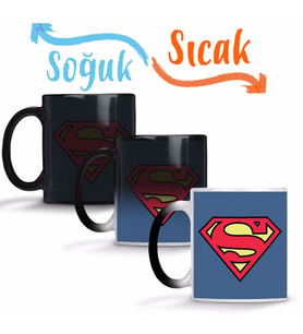 Supermen Sihirli Kupa Bardak Porselen