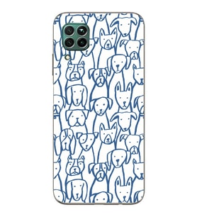 Huawei P40 Lite Uyumlu Baskılı Yumuşak Silikon Şeffaf Telefon Kılıfı