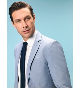 LCW BUSINESS Mavi Dar Kalıp Erkek Blazer Ceket