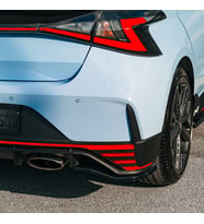 HYUNDAI I20 N Mk3 2020+ Arka Tampon Sağ Sol Flap (2 Parça) (Siyah)