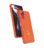 Xiaomi Redmi Note 12 Pro 4g Regal Magsafe Standlı Kapak - Turuncu