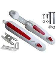 BİSİKLET ÇAMURLUK SET BEYAZ-KIRMIZ YM MTB